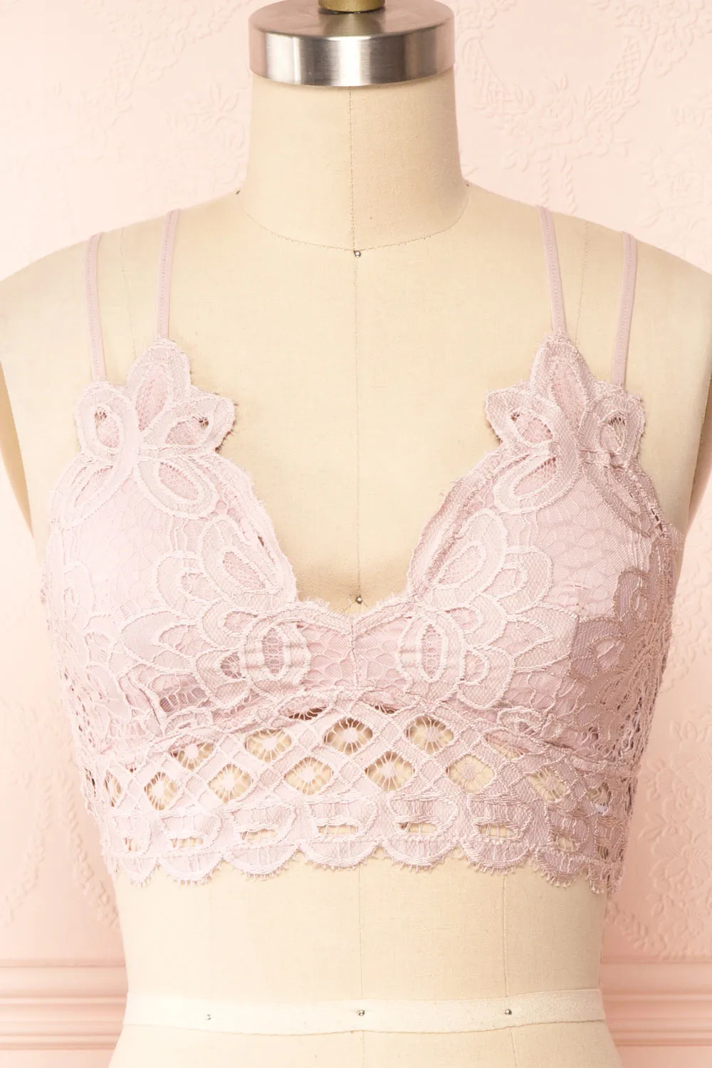 Niken Mauve | Lace Bralette sold by Boutique 1861 product image thumbnail 2