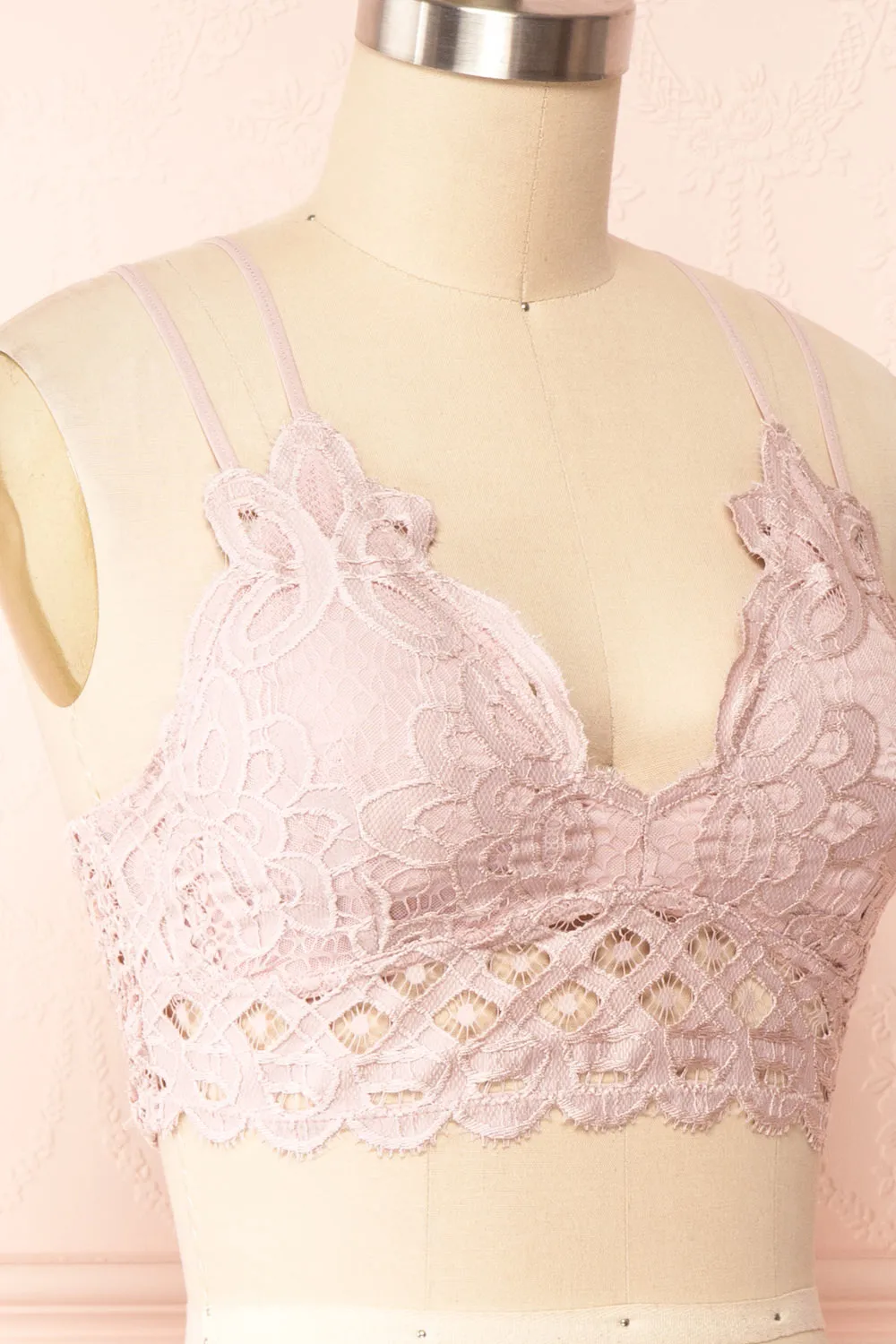 Niken Mauve | Lace Bralette sold by Boutique 1861 product image thumbnail 4