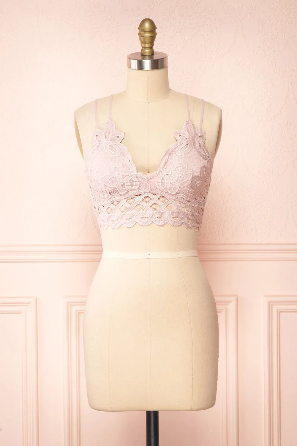 Niken Mauve | Lace Bralette sold by Boutique 1861