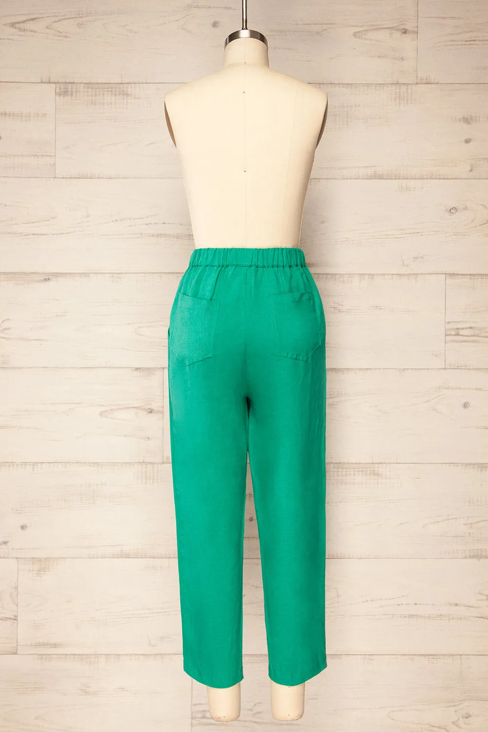Trincao Green | Linen Pants with Drawstrings sold by Boutique 1861 product image thumbnail 5