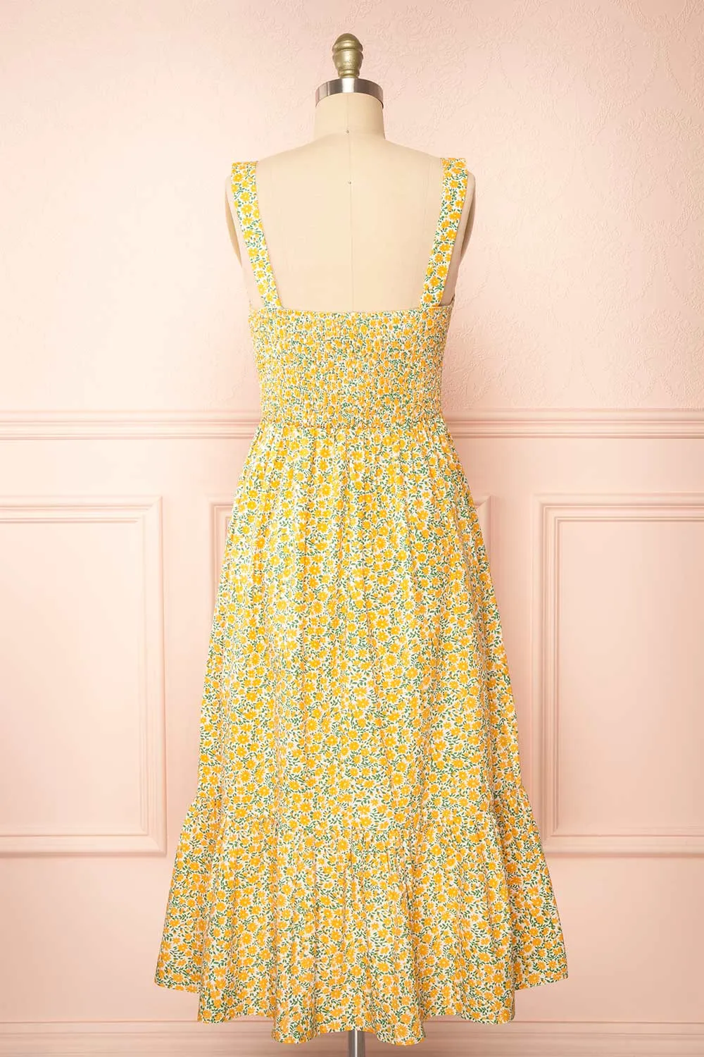 Roselys | Orange Floral Midi Dress sold by Boutique 1861 product image thumbnail 5