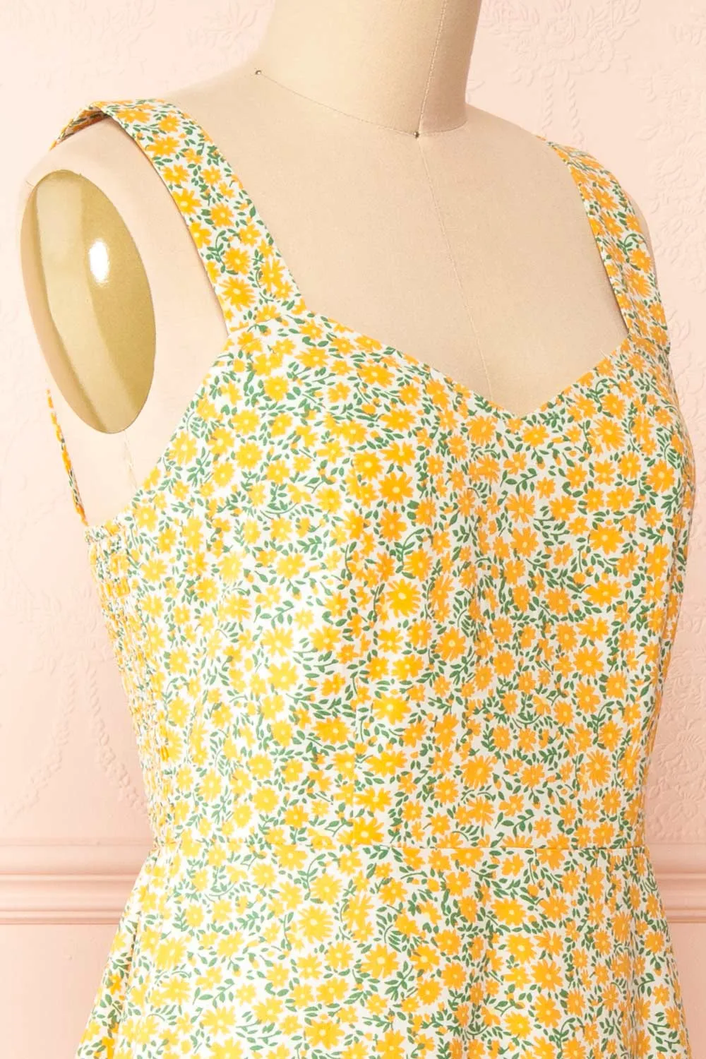 Roselys | Orange Floral Midi Dress sold by Boutique 1861 product image thumbnail 4