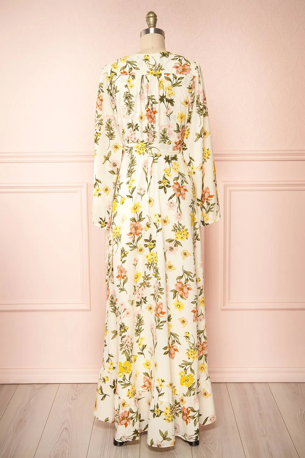 Ylena | Floral Maxi Wrap Dress w/ Ruffles sold by Boutique 1861 product image thumbnail 5