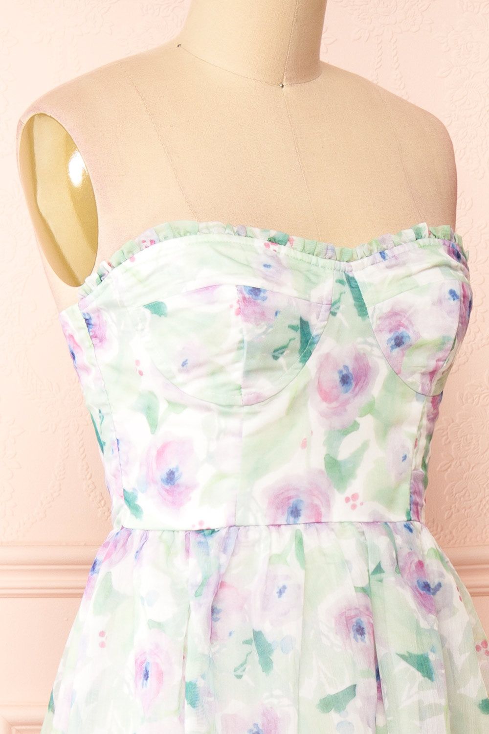 Junny | Bustier Floral Midi Dress sold by Boutique 1861 product image thumbnail 6