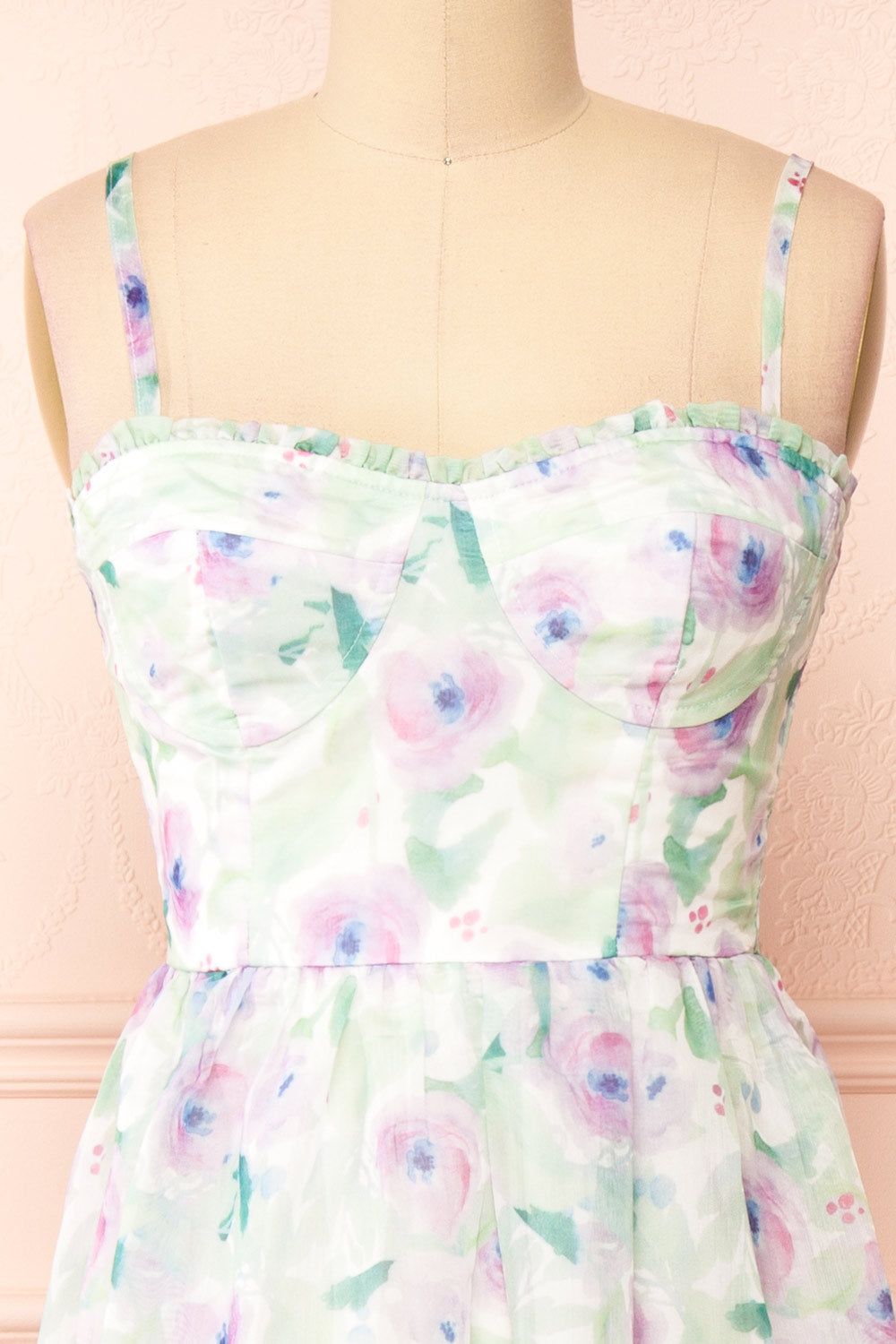 Junny | Bustier Floral Midi Dress sold by Boutique 1861 product image thumbnail 2