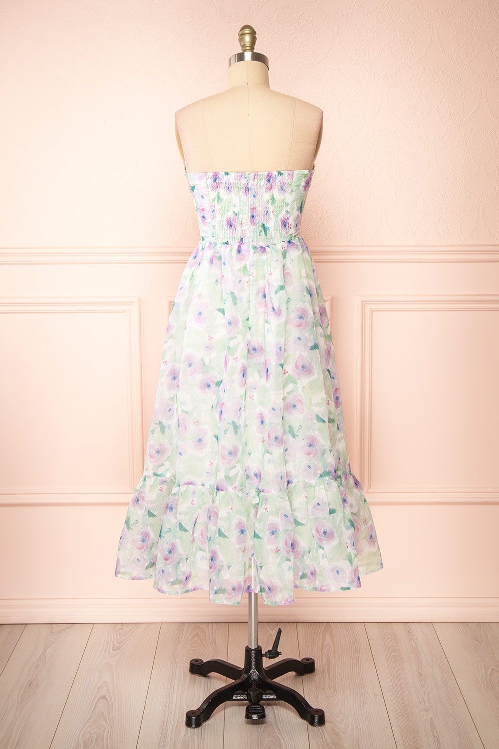 Junny | Bustier Floral Midi Dress sold by Boutique 1861 product image thumbnail 7
