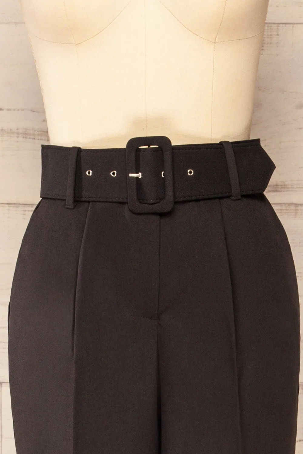 Compostelle | Black High-Waisted Pants sold by Boutique 1861 product image thumbnail 2