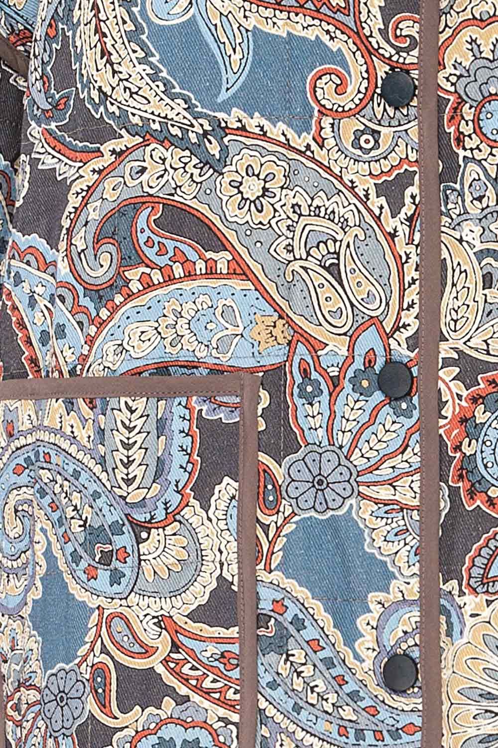 Santa Cruz Blue | Quilted Paisley Denim Jacket sold by Boutique 1861 product image thumbnail 10