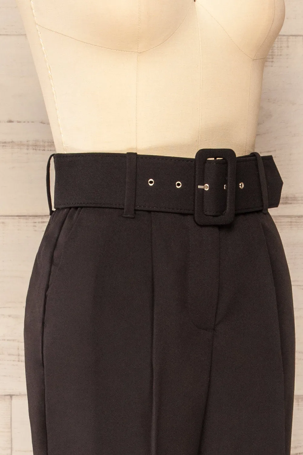 Compostelle | Black High-Waisted Pants sold by Boutique 1861 product image thumbnail 4