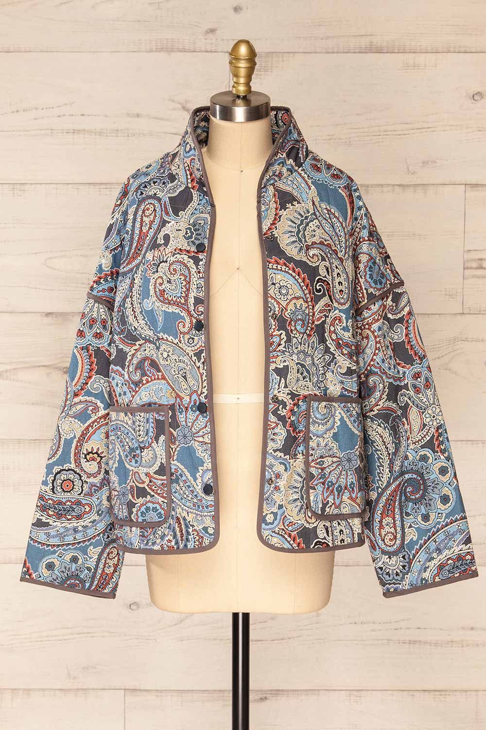 Santa Cruz Blue | Quilted Paisley Denim Jacket sold by Boutique 1861 product image thumbnail 3