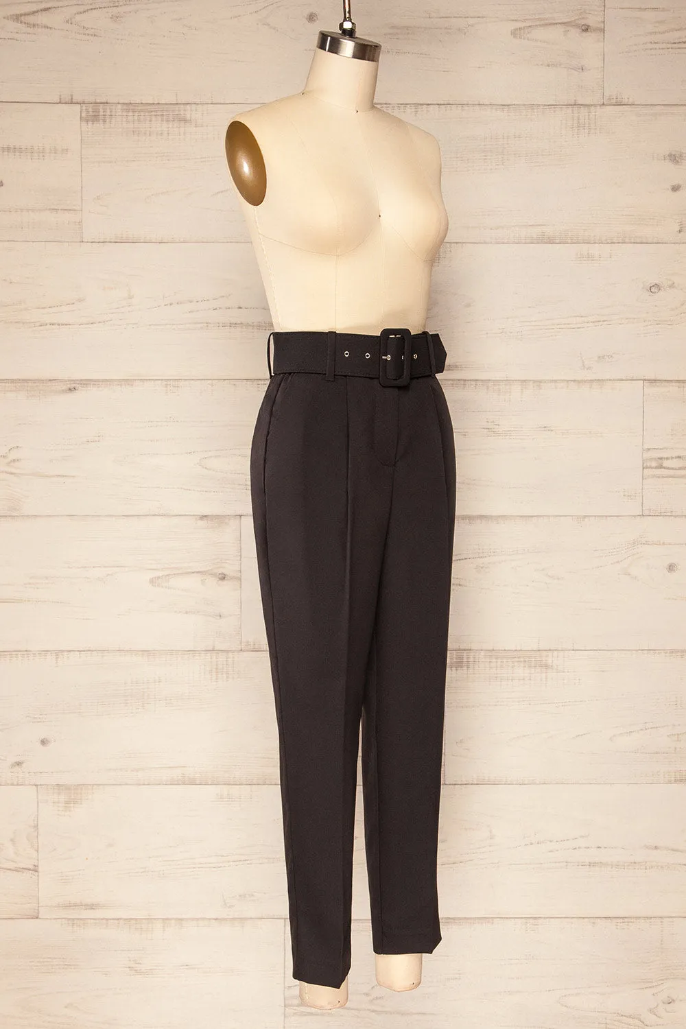 Compostelle | Black High-Waisted Pants sold by Boutique 1861 product image thumbnail 3