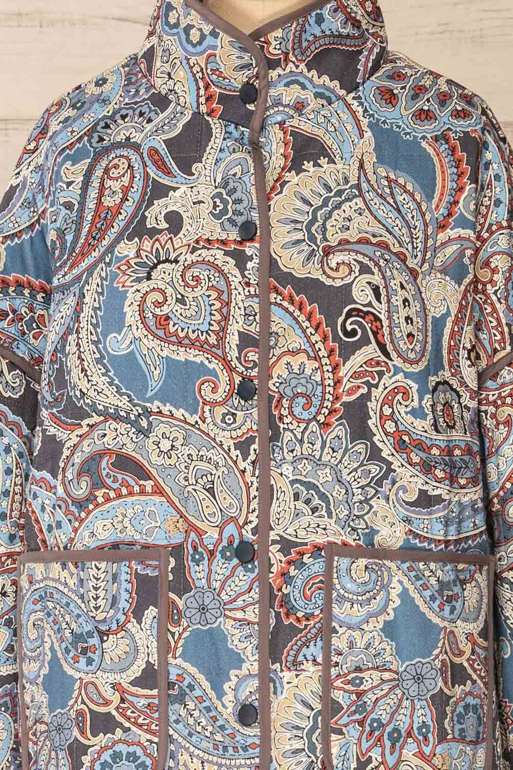 Santa Cruz Blue | Quilted Paisley Denim Jacket sold by Boutique 1861 product image thumbnail 4