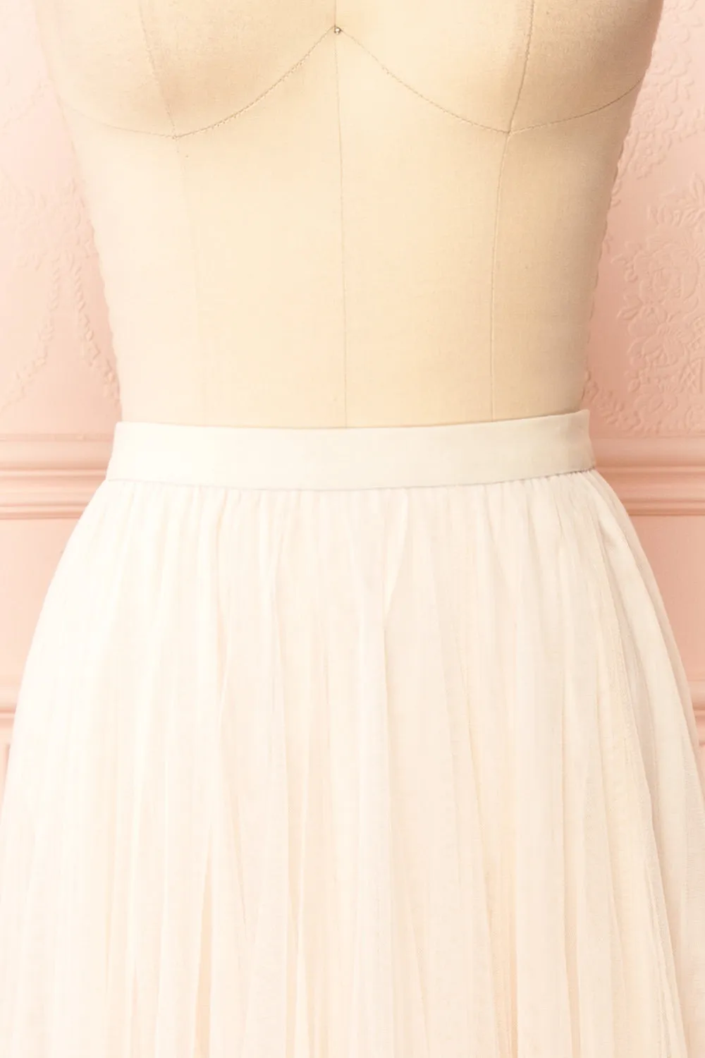 Manitou Ivory | A-line Midi Tulle Skirt sold by Boutique 1861 product image thumbnail 3