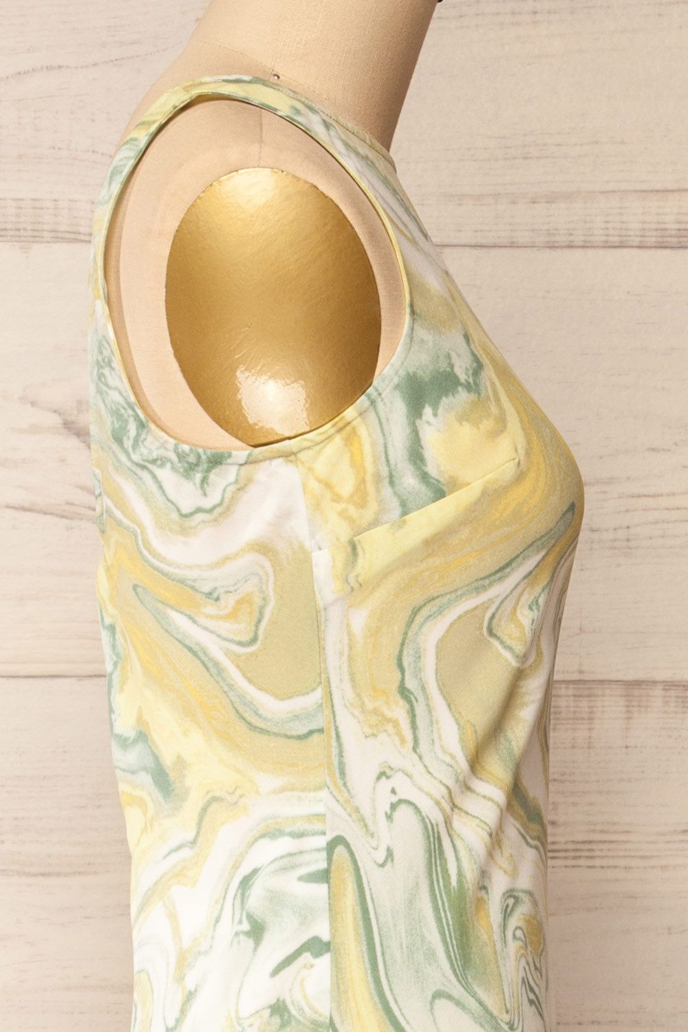 Reims | Green Marble Pattern Midi Dress sold by Boutique 1861 product image thumbnail 5