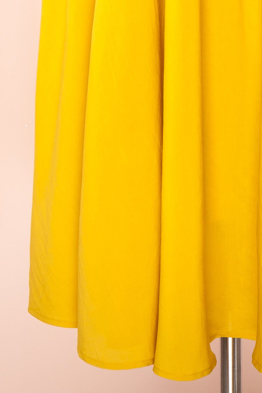 Kloe Yellow | Sleeveless A-line Midi Dress sold by Boutique 1861 product image thumbnail 8