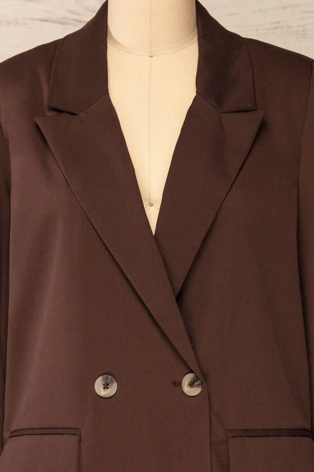 Toledo Brown | Oversized Blazer w/ Pockets sold by Boutique 1861 product image thumbnail 4