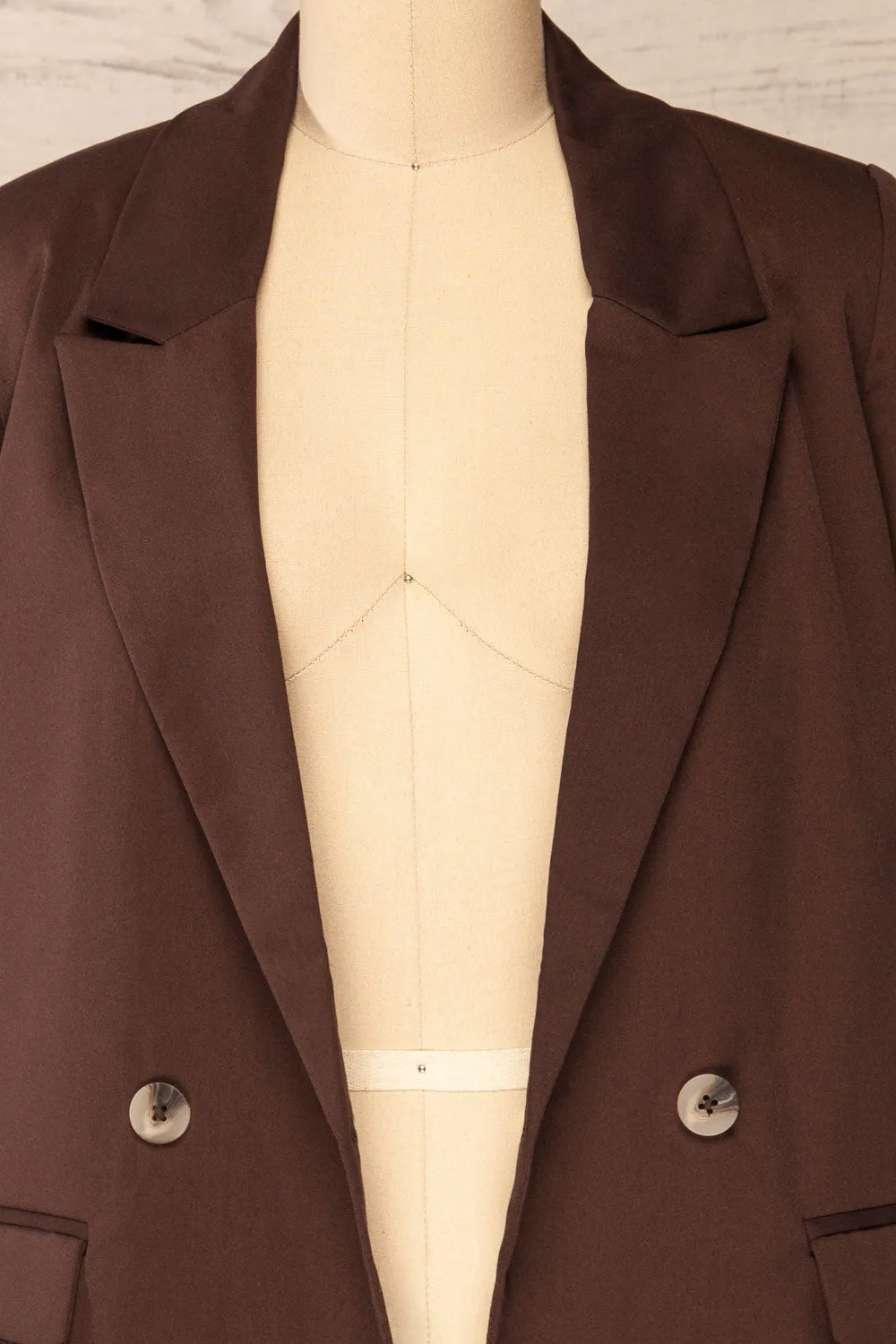Toledo Brown | Oversized Blazer w/ Pockets sold by Boutique 1861 product image thumbnail 2