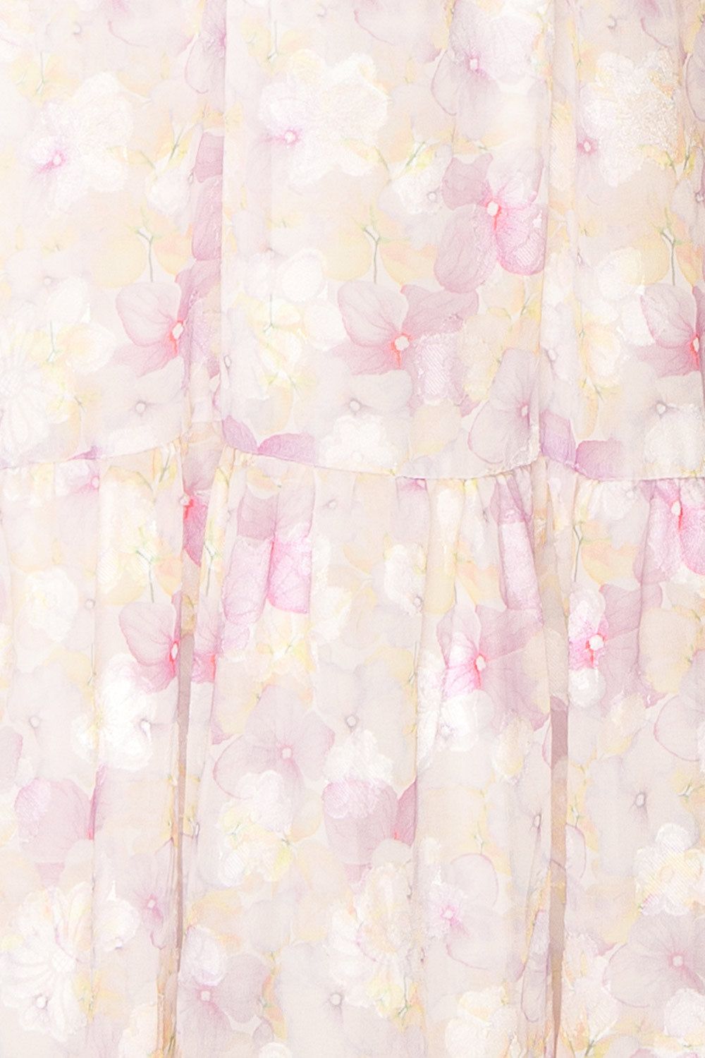 Natacha | Long Lilac Floral Dress w/ Ruffled Straps sold by Boutique 1861 product image thumbnail 9