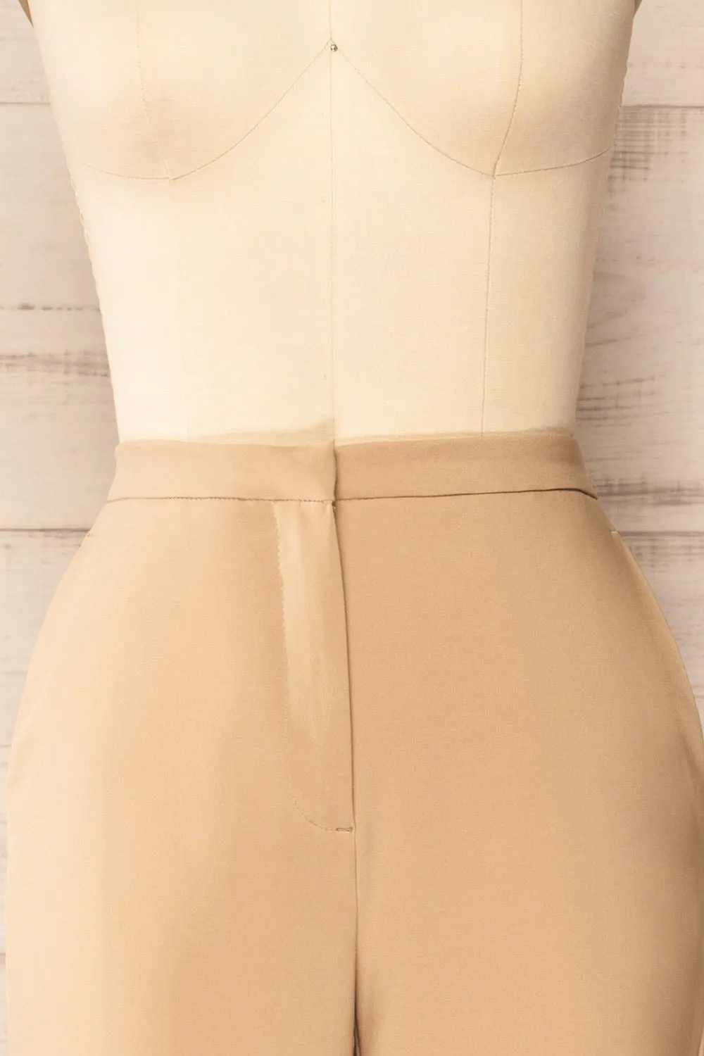 Kokola Beige | High-Waisted Straight Leg Pants sold by Boutique 1861 product image thumbnail 3