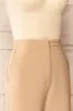 Kokola Beige | High-Waisted Straight Leg Pants sold by Boutique 1861