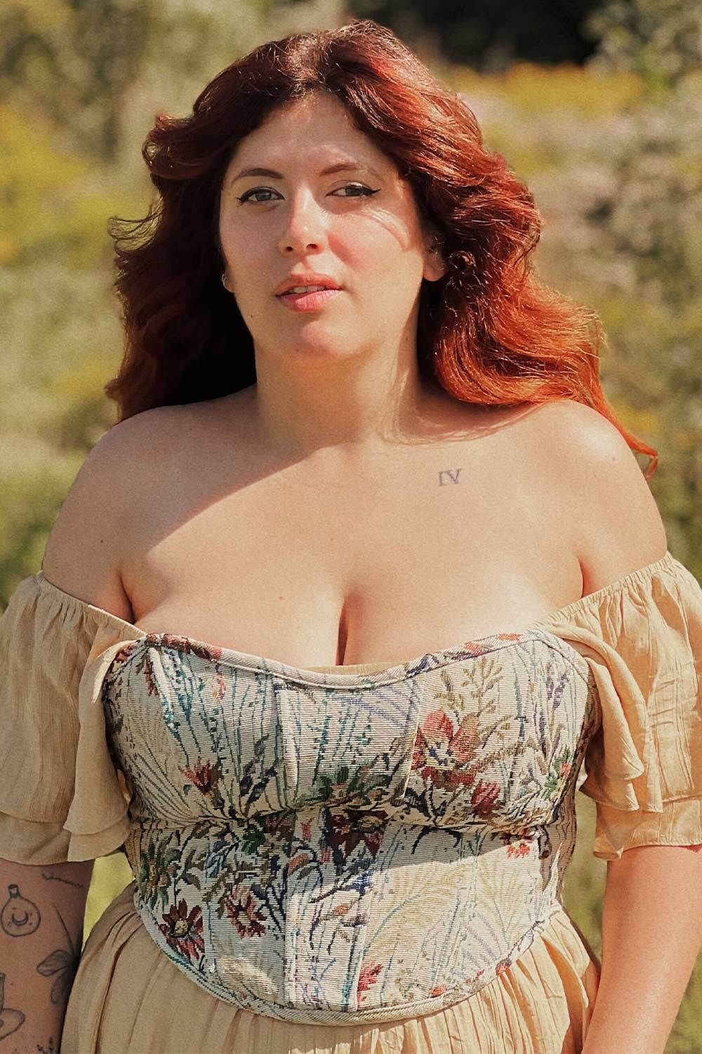 Caligula | Bustier Corset Top w/ Lace Up Back sold by Boutique 1861 product image thumbnail 2