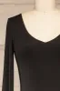 Longwy | Long-Sleeved Black Bodysuit sold by Boutique 1861