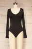 Longwy | Long-Sleeved Black Bodysuit sold by Boutique 1861