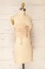 Greske | Beige Bustier Crop Top sold by Boutique 1861