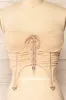 Greske | Beige Bustier Crop Top sold by Boutique 1861
