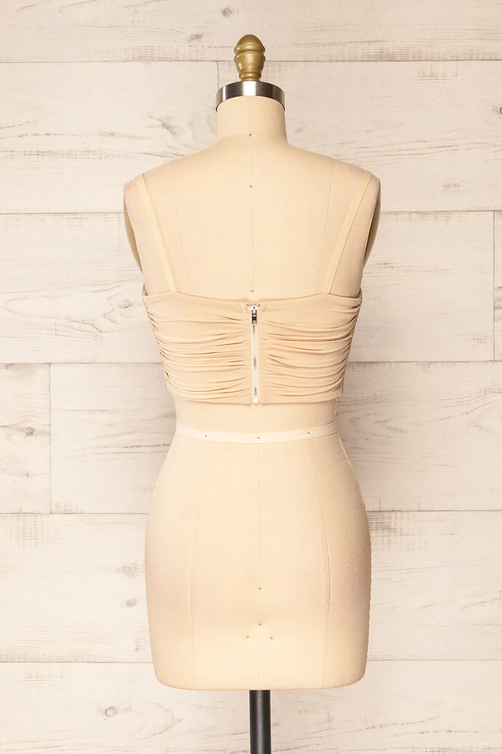 Greske | Beige Bustier Crop Top sold by Boutique 1861 product image thumbnail 5