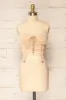Greske | Beige Bustier Crop Top sold by Boutique 1861