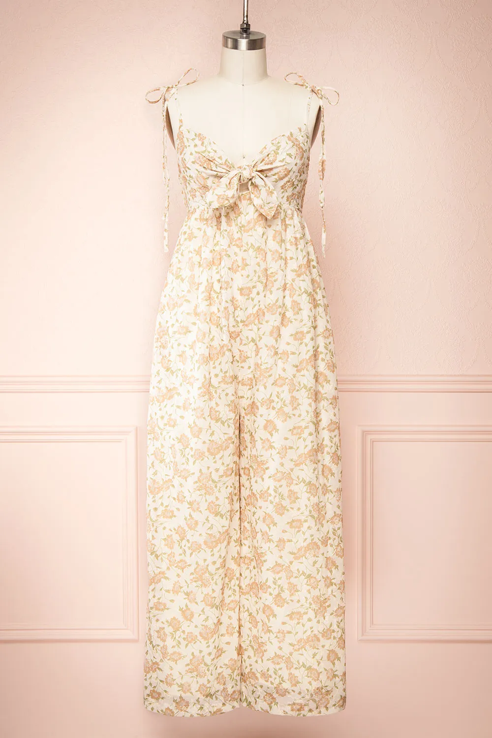 SiIja | Wide-Leg Floral Jumpsuit w/ Floral Embroidery sold by Boutique 1861