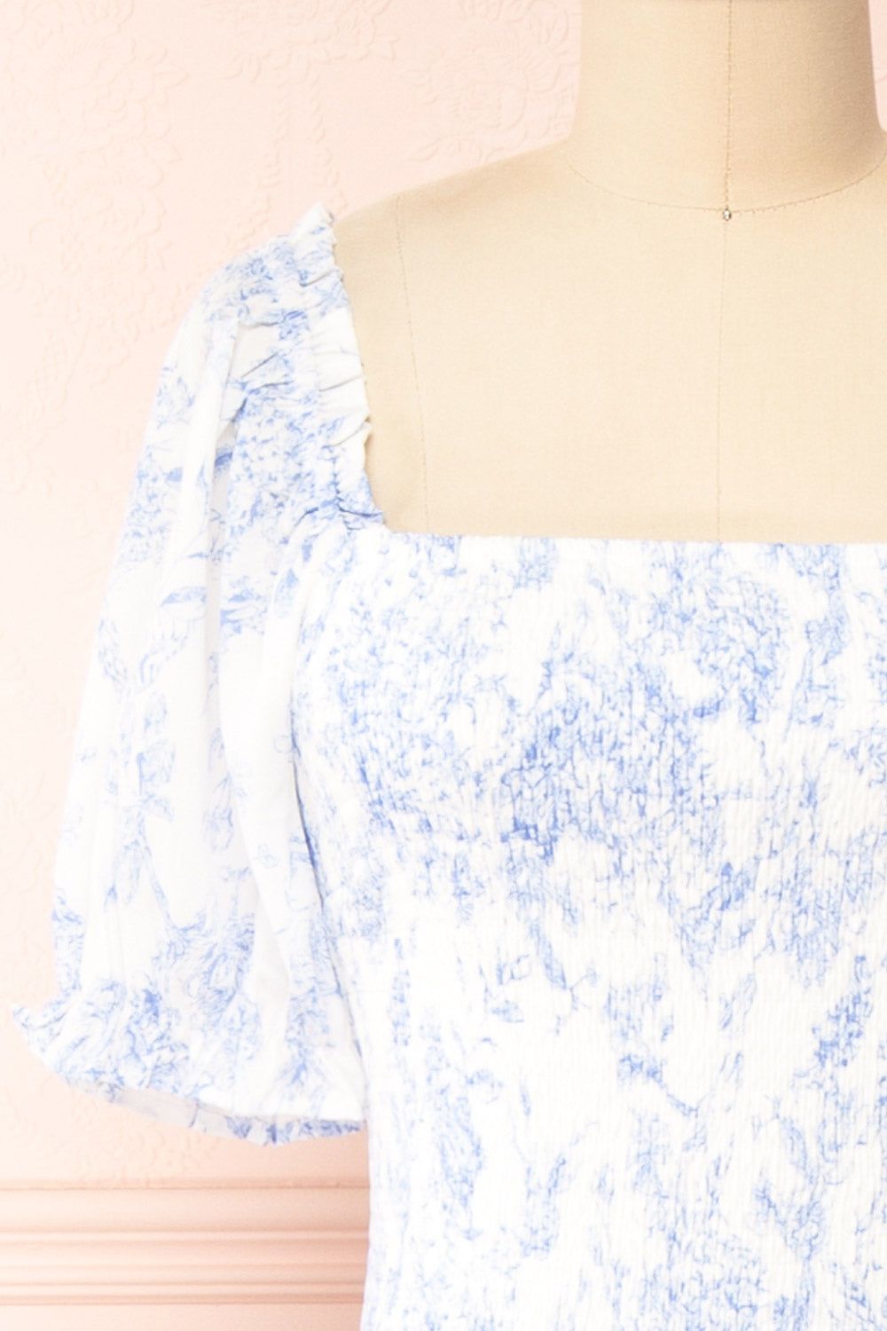 Eleionomae | Floral Midi Dress w/ Square Neckline sold by Boutique 1861 product image thumbnail 3