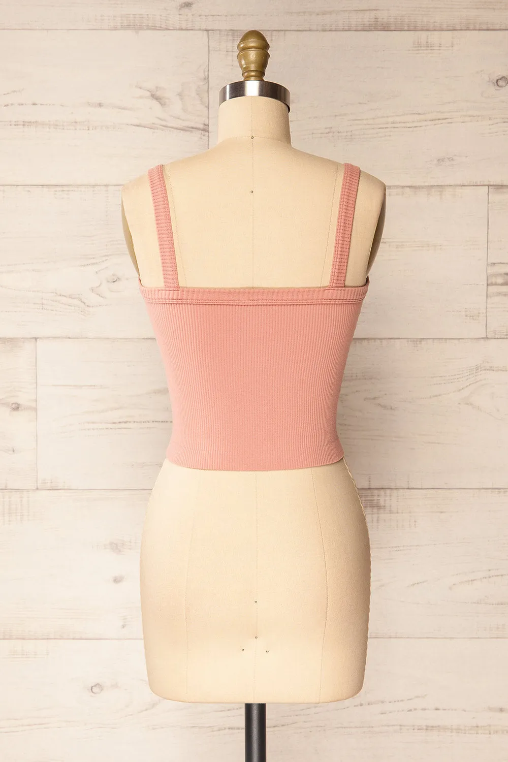 Bedarieu Pink | Cropped Ribbed Cami sold by Boutique 1861 product image thumbnail 5