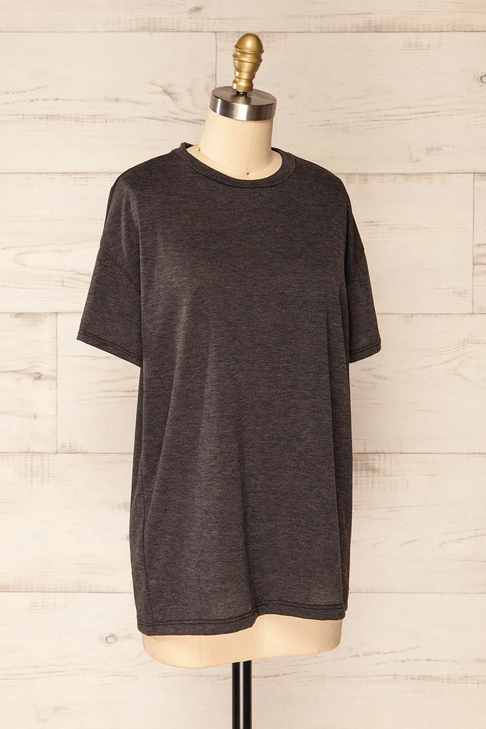 Nouem Grey | Oversized T-Shirt sold by Boutique 1861 product image thumbnail 3