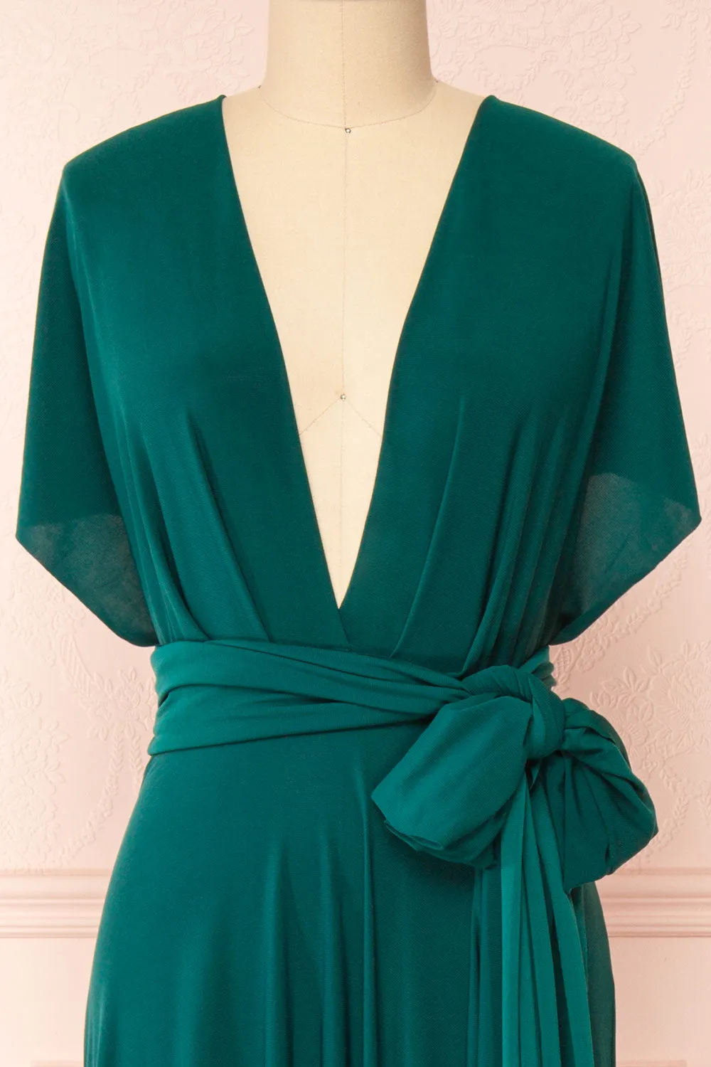 Violaine Emerald | Convertible Maxi Dress sold by Boutique 1861 product image thumbnail 4
