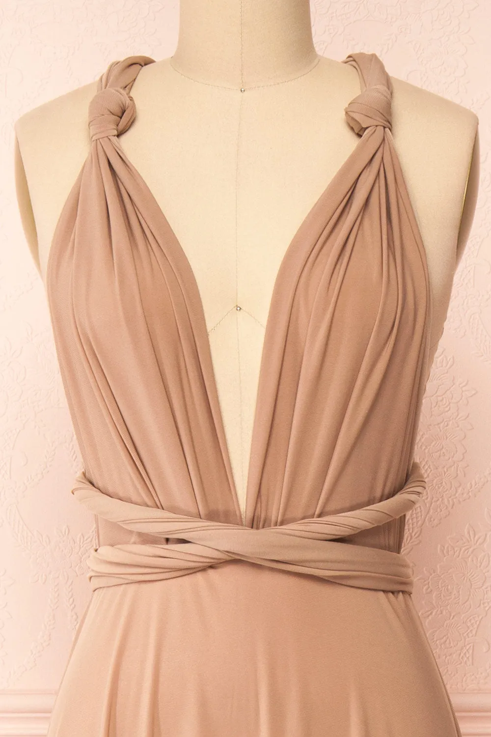Violaine Beige | Convertible Maxi Dress sold by Boutique 1861 product image thumbnail 2