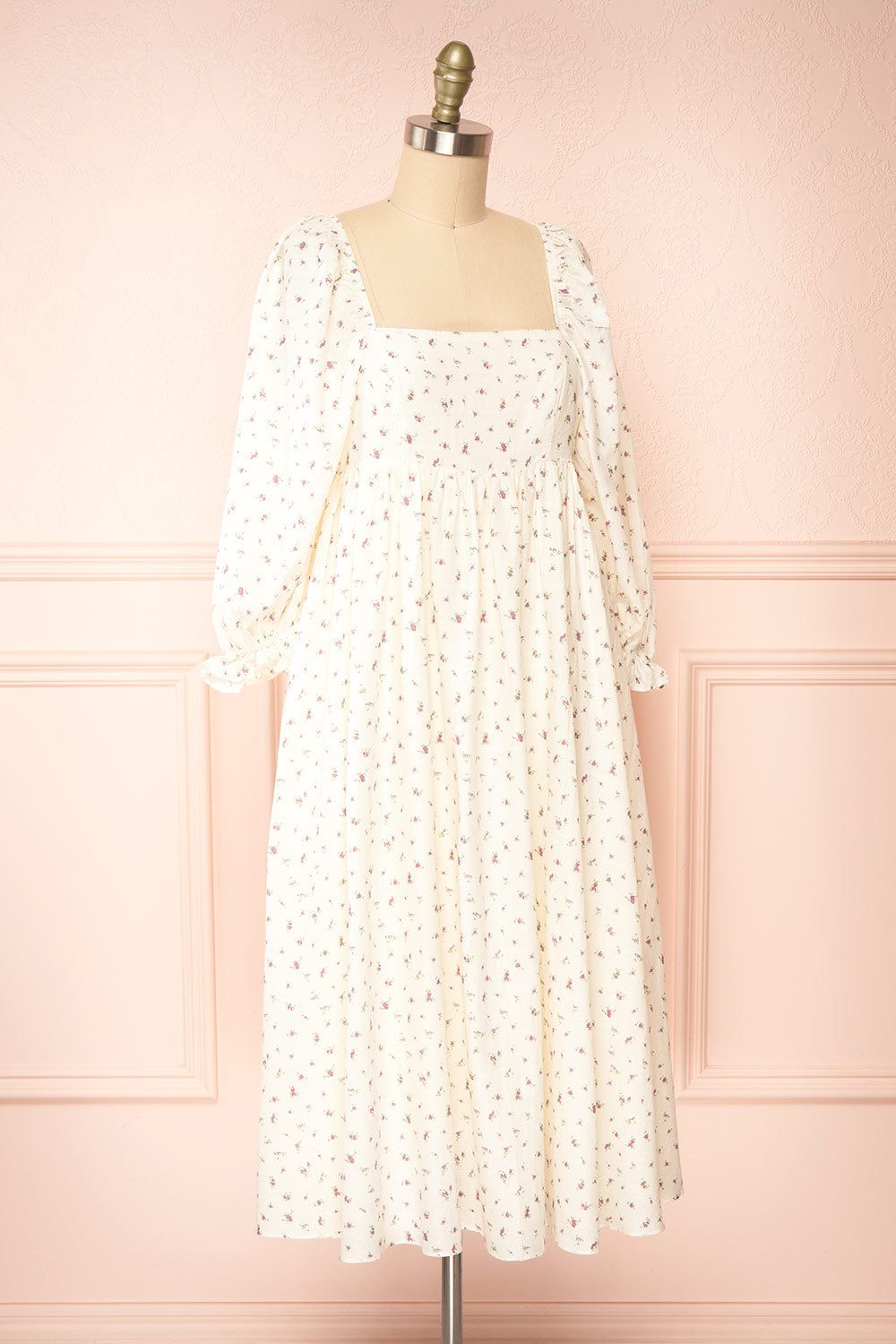 Milka | Long Sleeve Floral Midi Dress with Empire Waist sold by Boutique 1861 product image thumbnail 3