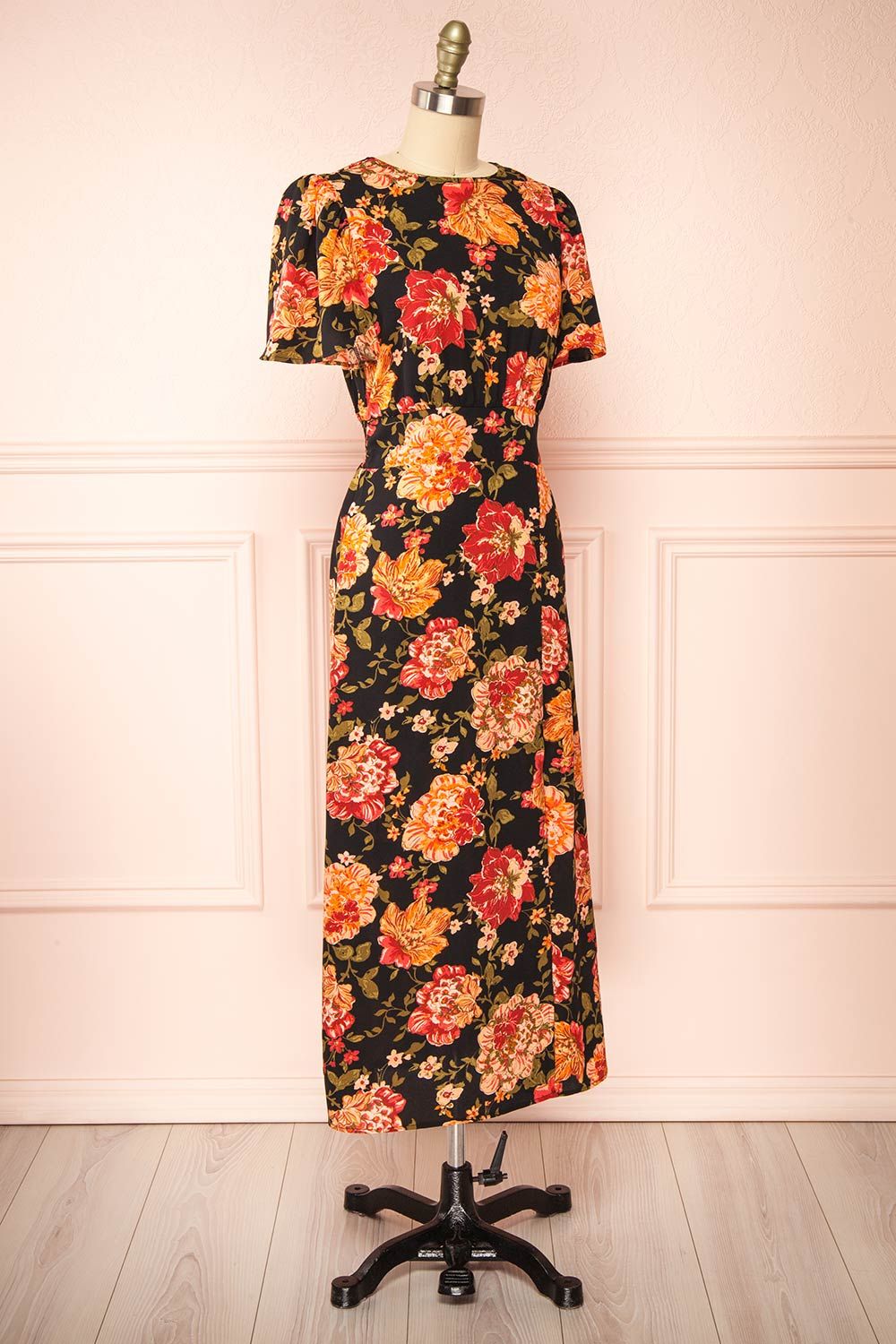 Roselen | Midi Floral Dress w/ Slit sold by Boutique 1861 product image thumbnail 3
