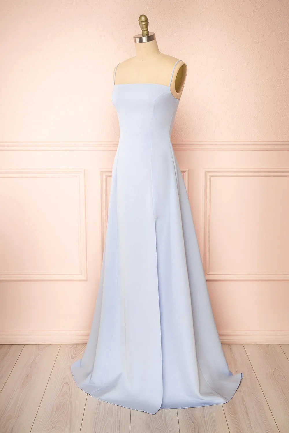 Estella Blue | Maxi A-line Dress w/ Slit sold by Boutique 1861 product image thumbnail 4