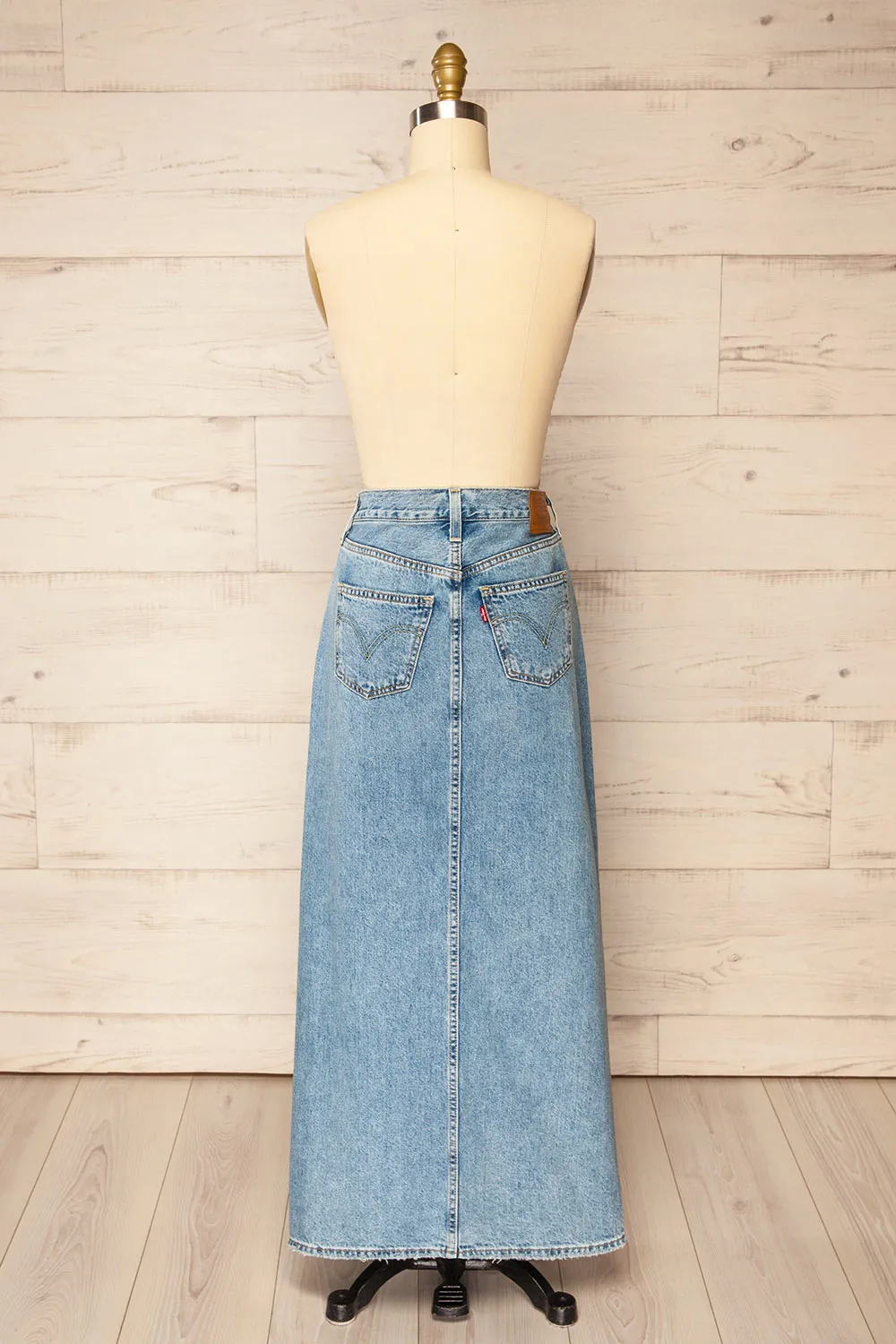 Lysander | Maxi Blue Denim Skirt sold by Boutique 1861 product image thumbnail 5