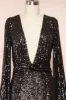 Marta Black | Sparkly Maxi Dress w/ Bodysuit sold by Boutique 1861