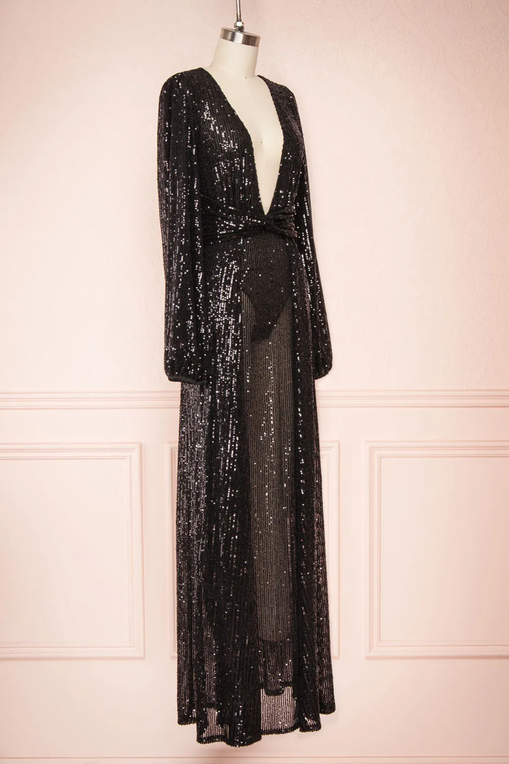 Marta Black | Sparkly Maxi Dress w/ Bodysuit sold by Boutique 1861 product image thumbnail 3
