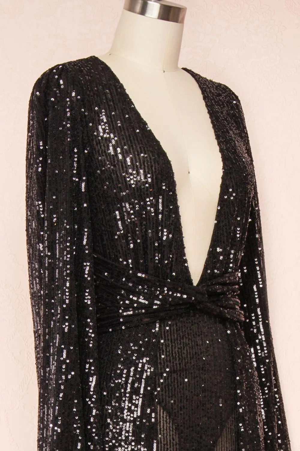 Marta Black | Sparkly Maxi Dress w/ Bodysuit sold by Boutique 1861 product image thumbnail 4