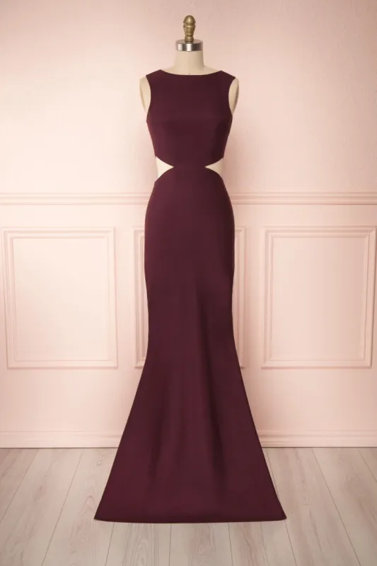 Vallata Wine | Burgundy Maxi Dress sold by Boutique 1861