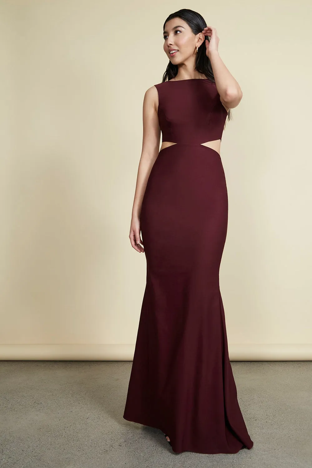 Vallata Wine | Burgundy Maxi Dress sold by Boutique 1861 product image thumbnail 2