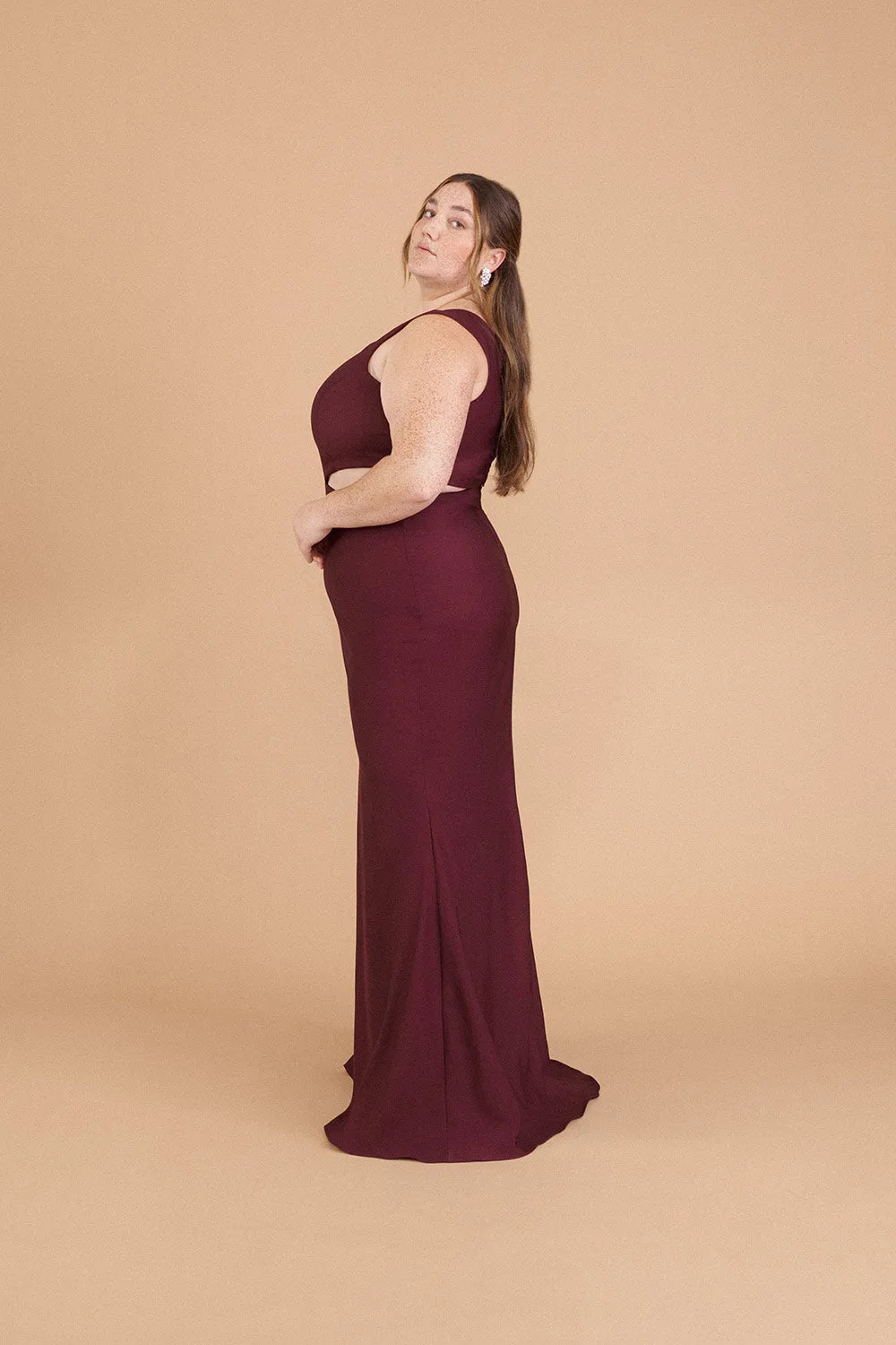 Vallata Wine | Burgundy Maxi Dress sold by Boutique 1861 product image thumbnail 3
