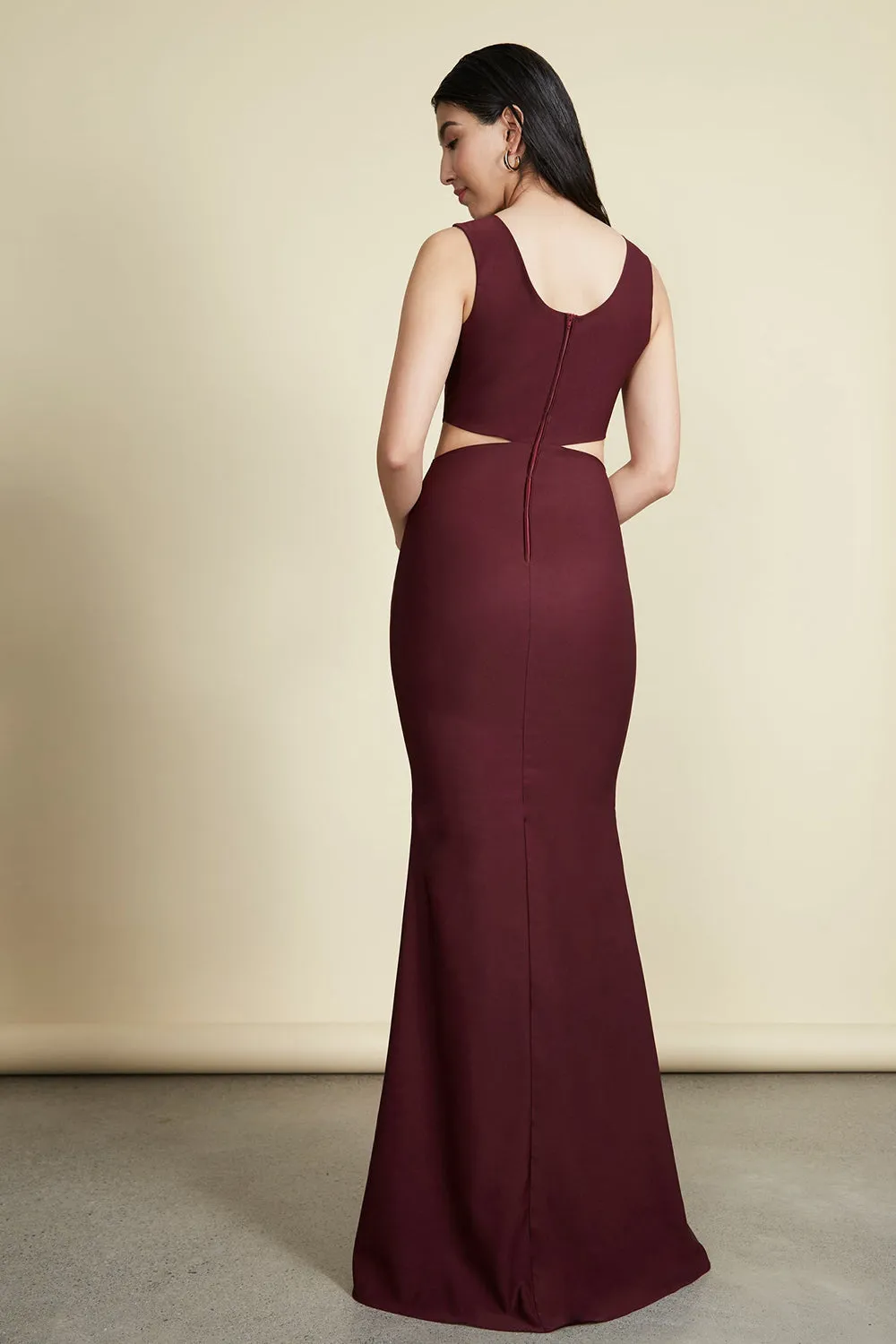 Vallata Wine | Burgundy Maxi Dress sold by Boutique 1861 product image thumbnail 4