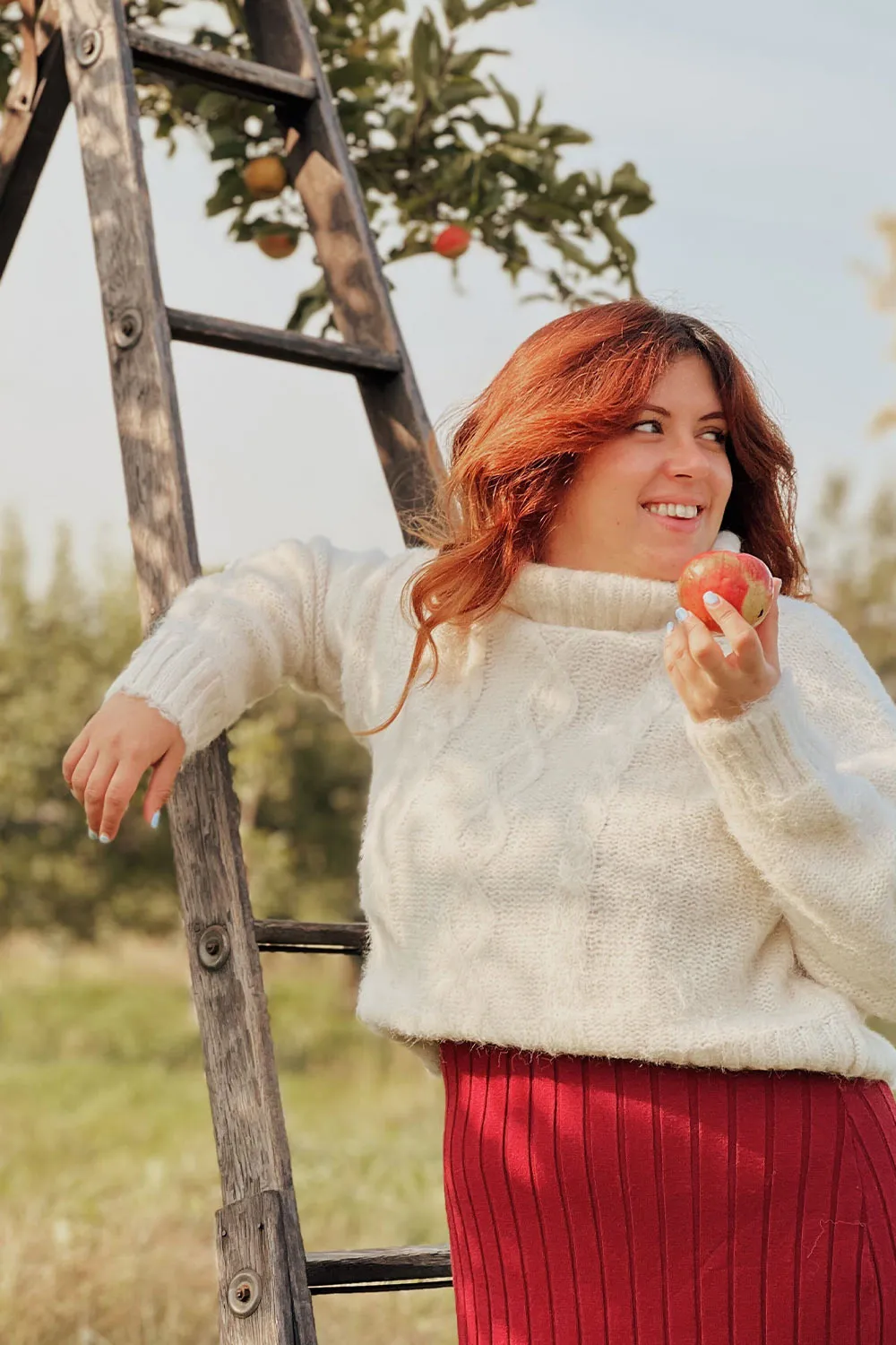 Seattle Ivory | Fuzzy Knit Turtleneck Sweater sold by Boutique 1861 product image thumbnail 2