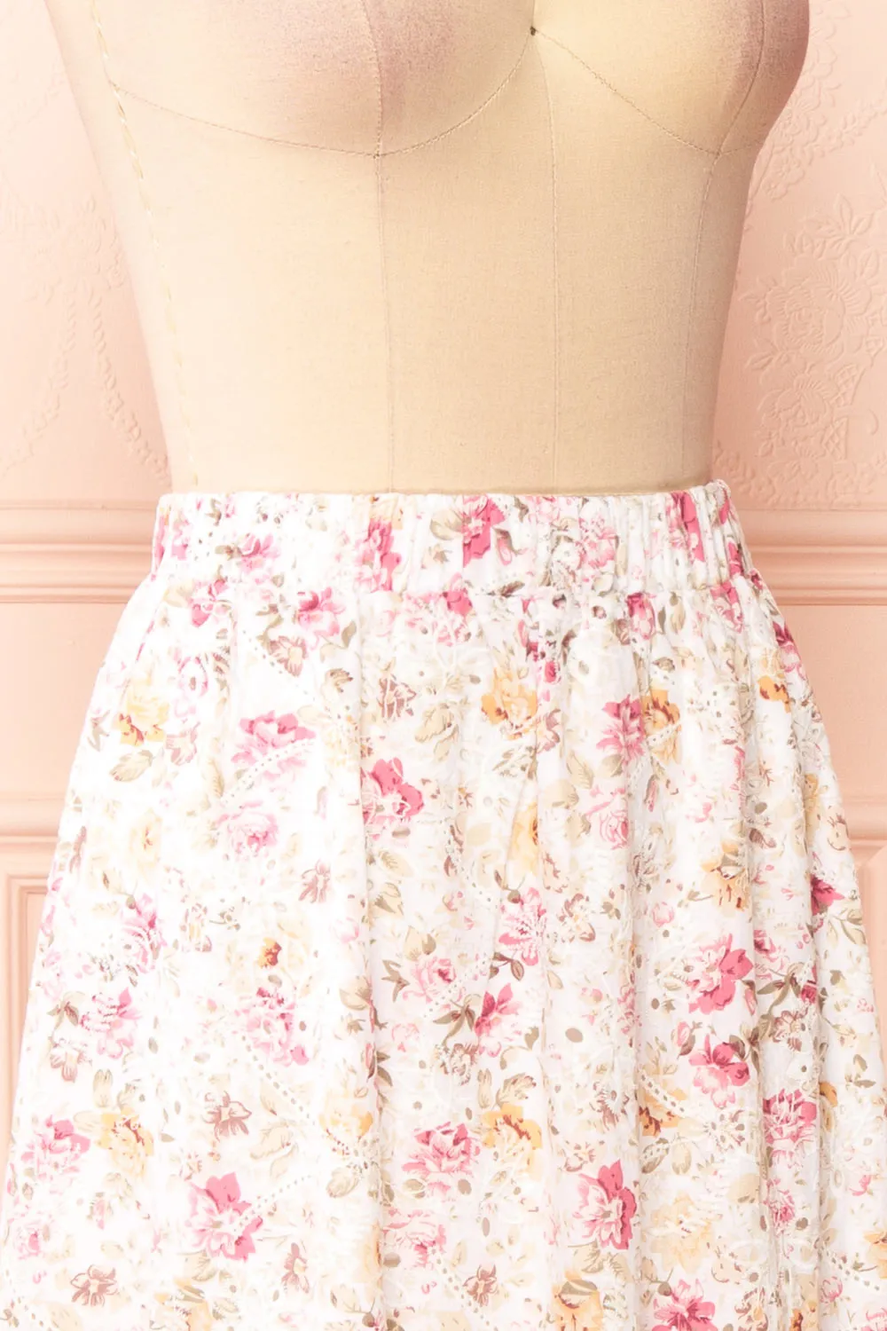 Miranjo | Floral Openwork Midi Skirt sold by Boutique 1861 product image thumbnail 5